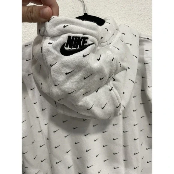 Vintage Nike Hoodie Size Medium- Black And White - Picture 3 of 3